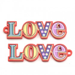 Pendentif "Love" en Plexiacrylique 53x156mm