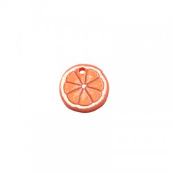 Plexi Acrylic Charm Orange 13mm