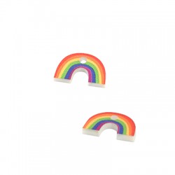 Pendentif Arc-en-Ciel en Plexiacrylique 13x8mm