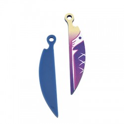 Pendentif Plume en Plexiacrylique 9x45mm