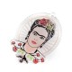 Plexi Acrylic Pendant Oval Frida Kahlo 37x47mm