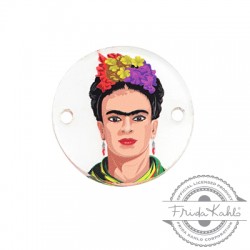 Connecteur en Acrylique Plexi Frida Kahlo 20 mm
