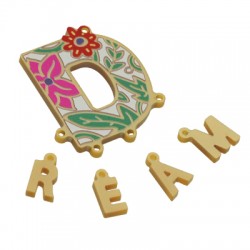Colgante de Metacrilato ''DREAM'' 35x41mm (5uds/Set)