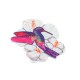 Plexi Acrylic Pendant Flower Bird 42x50mm (2pcs/Set)