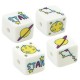 Cube en Perles Acryliques avec Planète et Étoiles 15.5 mm Ø3 mm