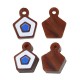 Breloque Pentagone en Acrylique Plexi 10 mm