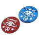 Plexi Acrylic Pendant Round Evil Eye Symbols 35mm