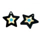 Plexi Acrylic Charm Star Evil Eye 24mm