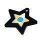 Plexi Acrylic Charm Star Evil Eye 24mm