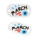 Conector de Metacrilato Plano "March" con Ojo 20x12mm
