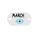 Conector de Metacrilato Plano "March" con Ojo 20x12mm