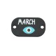 Conector de Metacrilato Plano "March" con Ojo 20x12mm