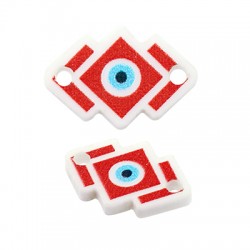 Conector de Metacrilato con Ojo de la Buena Suerte 15x10mm