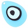 Light Blue Frosted/ Black/ White