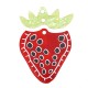 Pendentif en Acrylique Plexi Fraise 29 x 43 mm (2 Pièces/Lot)