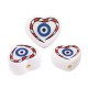 Perlina in Plexi Acrilico Cuore con Occhio 14.5x13mm (Ø2mm)