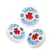 Cuenta de Metacrilato Redondo "Lucky March" 15x4mm (Ø2mm)