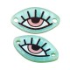 Πλέξι Ακρυλικό Στοιχείο Μάτι για Μακραμέ 19x11mm