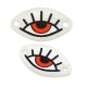 Plexi Acrylic Connector Evil Eye 19x11mm