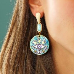 Colgante de Metacrilato Redondo con Ojo 29mm