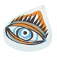 Plexi Acrylic Pendant Teardrop with Evil Eye 29x33mm