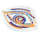 Plexi Acrylic Pendant Evil Eye 42x31mm