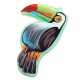 Colgante de Metacrilato Tucán 33x55mm (set 2 piezas)
