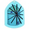 Bleu clair transparent/multicolore