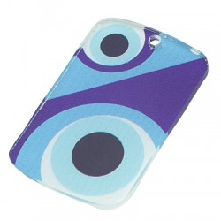 Colgante de Metacrilato Rectangular con Ojo 28x45mm