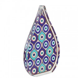 Pendentif Décoratif en Acrylique Plexi en Forme de Goutte avec œil Maléfique 73 x 110 mm