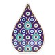 Pendentif Décoratif en Acrylique Plexi en Forme de Goutte avec œil Maléfique 73 x 110 mm