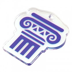Pendentif en Acrylique Plexi Pilier 37 x 40 mm