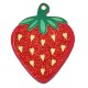 Pendente in Plexi Fragola con Cuoricini 33x88mm