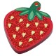 Pendente in Plexi Fragola con Cuoricini 33x88mm