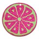 Pendente in Plexi Pompelmo con Cuoricini 43mm