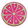 Fuchsia Glitter/ Green