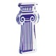 Colonna Greca Decorativa in Plexiglass Acrilico 91X96 mm