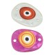 Plexi Acrylic Connector Oval with Evil Eye 20x15mm