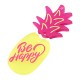 Colgante de Metacrilato Piña "Be Happy" 27x59mm(2uds/set)