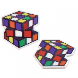 Cube Rubik en Acrylique Plexi à dos plat 32 mm