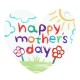 Plexi Acrylic Pendant Heart "happy mother’s day" 35x42mm