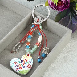 Colgante de Metacrilato Corazón "happy mother's day" 35x42mm