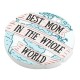 Colgante de Metacrilato Redondo "BEST MOM" 35mm