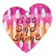 Colgante de Metacrilato Corazón "rise & shine" 40mm