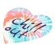 Pendentif en Acrylique Plexi en Forme de cœur « Chill out » 45 mm