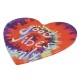 Ciondolo in Plexiglass Acrilico a Forma di Cuore Good Vibes Only 45 mm