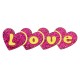 Plexi Acrilico Piatto 4 Cuori Love 51X15 mm