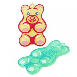 Pendentif ours en Acrylique Plexi 25 x 37 mm
