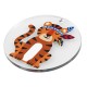 Colgante de Metacrilato Redondo Tigre 40mm