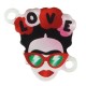 Connecteur en Acrylique Plexi Frida Kahlo « LOVE » 18 x 24 mm